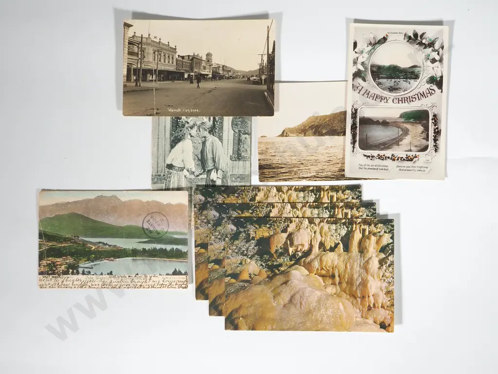 Collection of Historic New Zealand Post Cards Image 1++