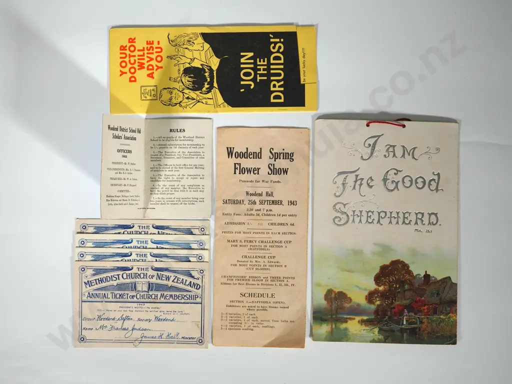 Antique New Zealand Related Printed Ephemera Image 1++