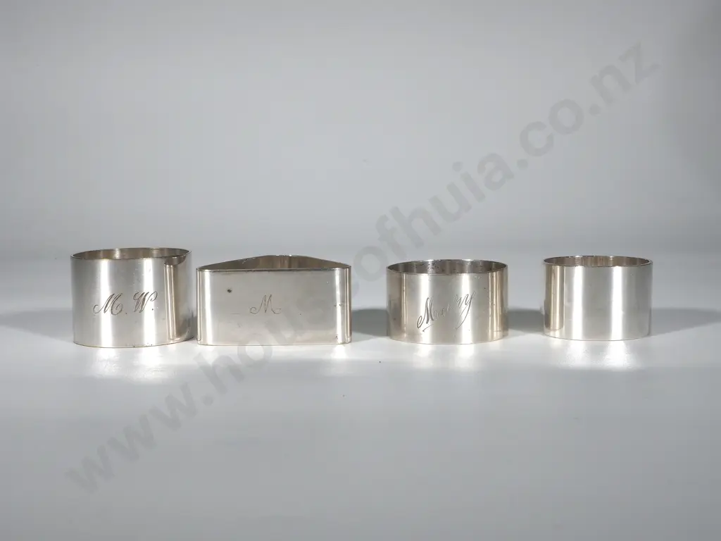 Four EPNS Napkin Rings  Image 1++