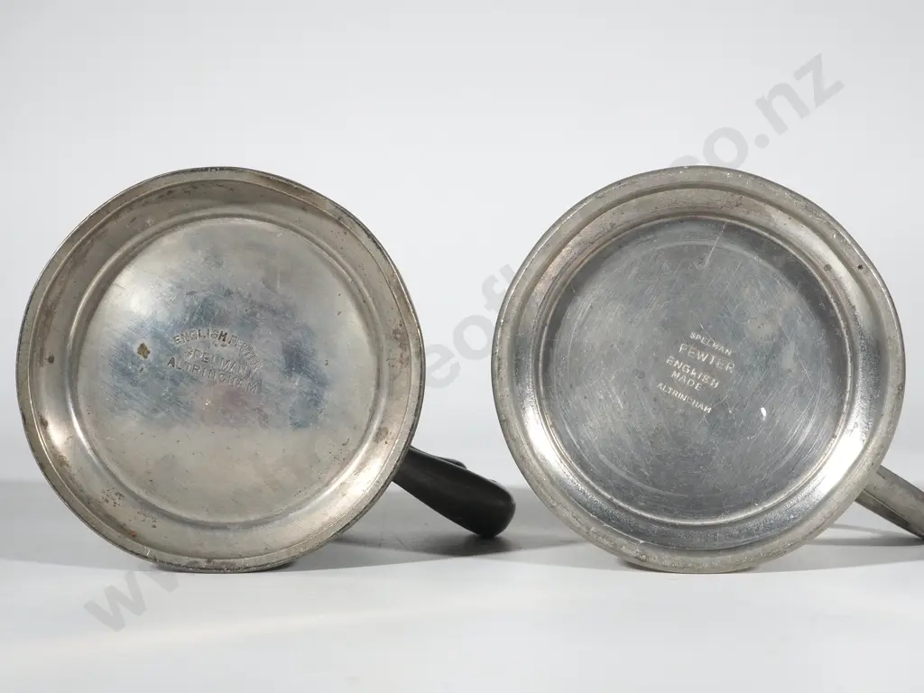 1937 & 1957 Coronation Commemorative Pewter Mugs Image 1++