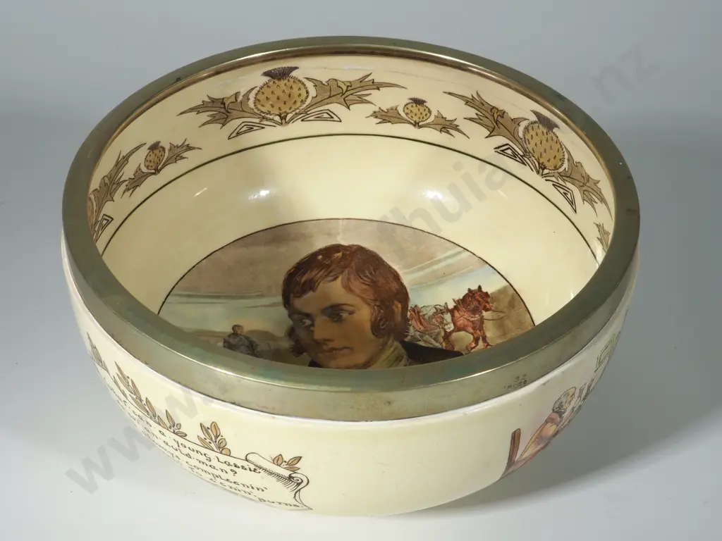 Robbie Burns Royal Doulton Bowl A/F Image 1++