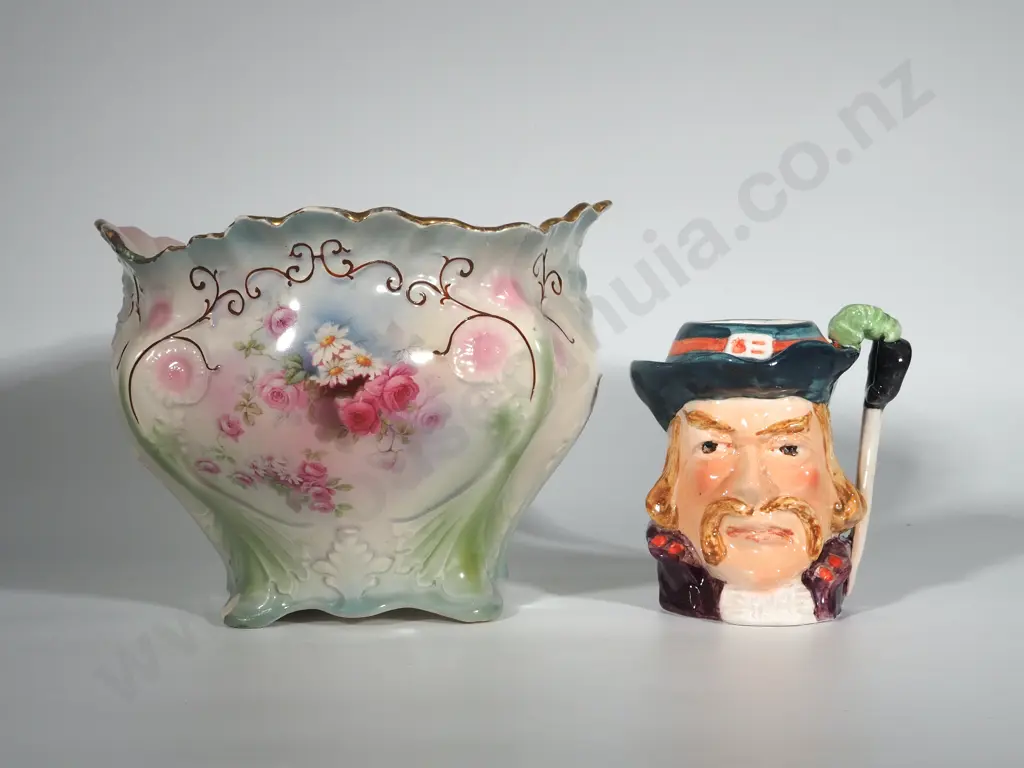 Large Porcelain Jardiniere A/F & Decorative Toby Jug Image 1++