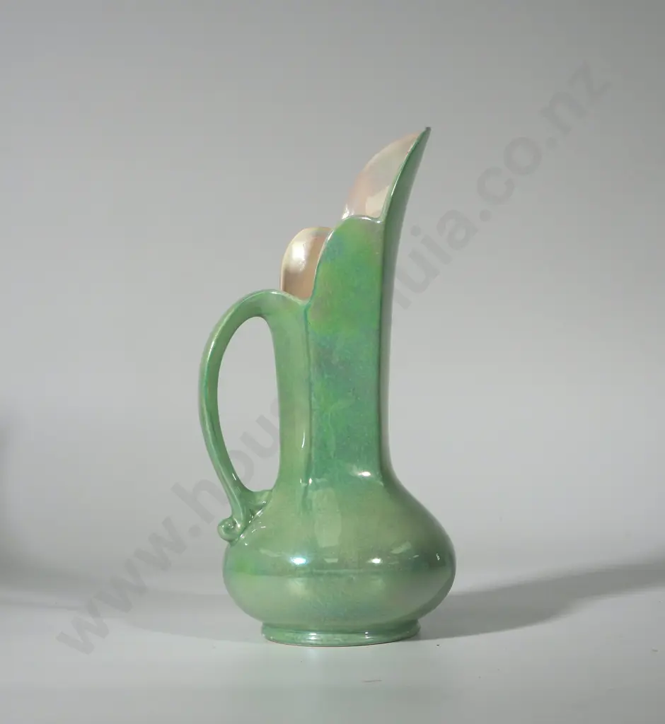 Lustrous Green Mid Century Jug Image 1++