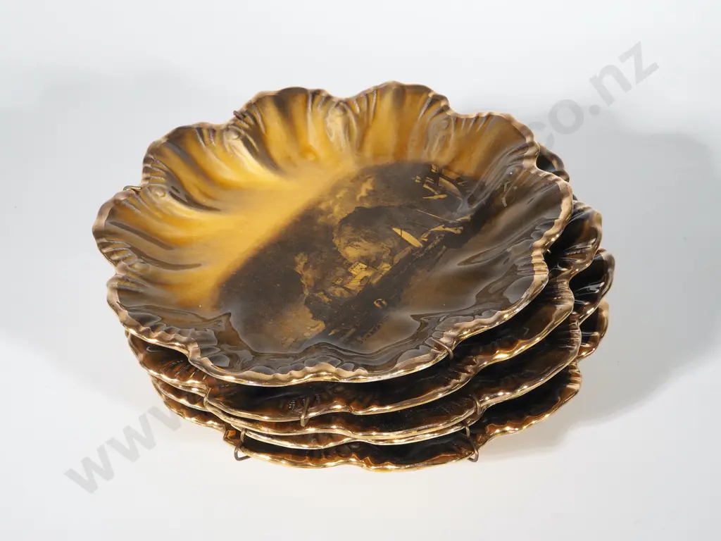 Five Ridgeways Painted Plates Image 1++