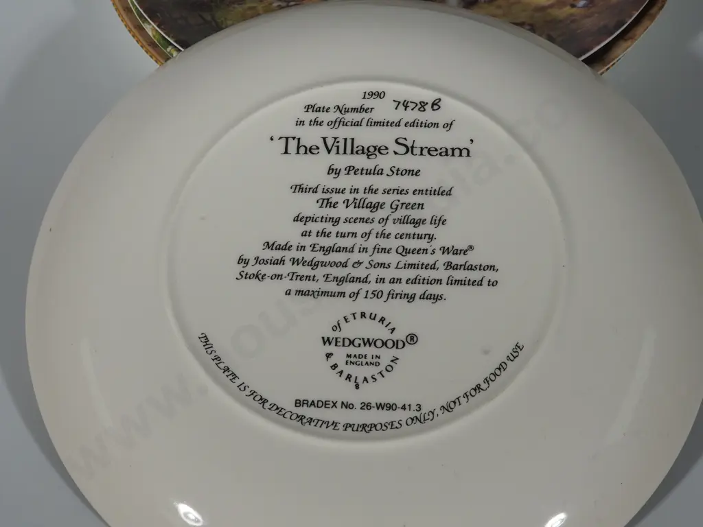 Three Wedgwood Limited Edition Decorative Plates from Different Series and One Royal Doulton Plate Image 1++