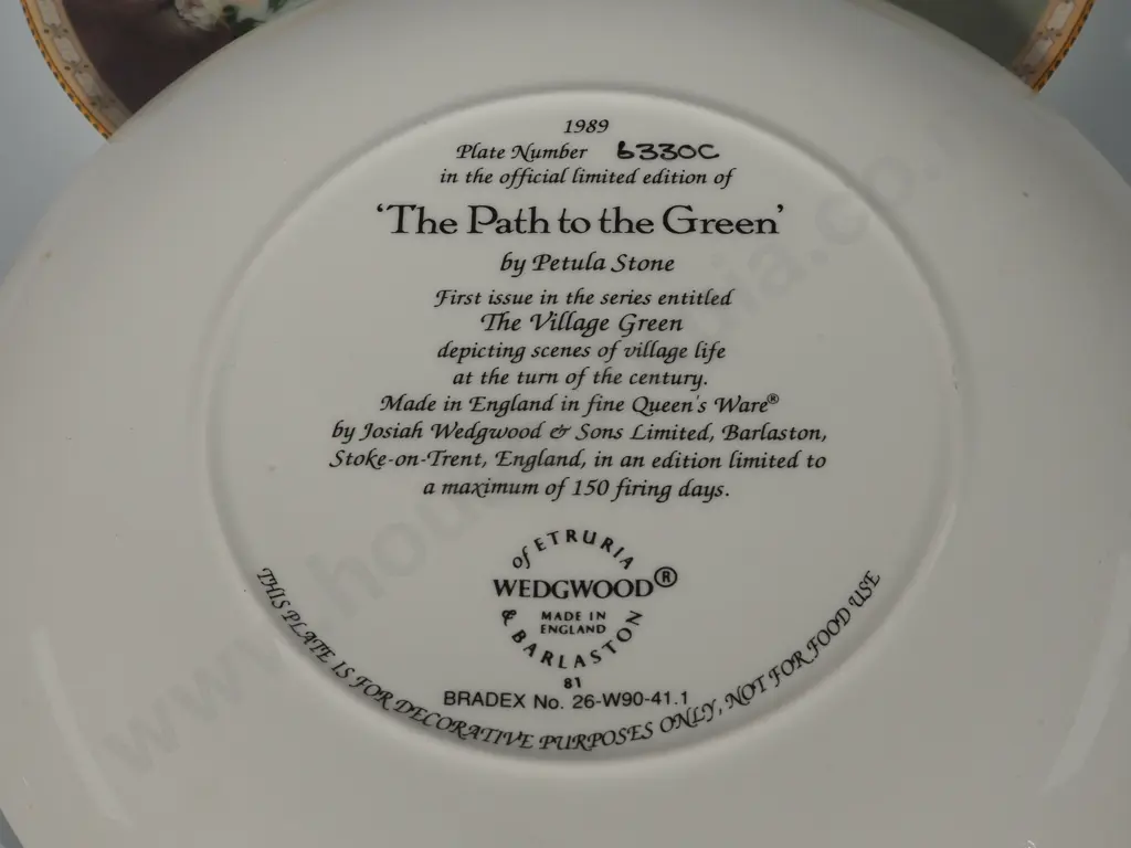 Three Wedgwood Limited Edition Decorative Plates from Different Series and One Royal Doulton Plate Image 1++