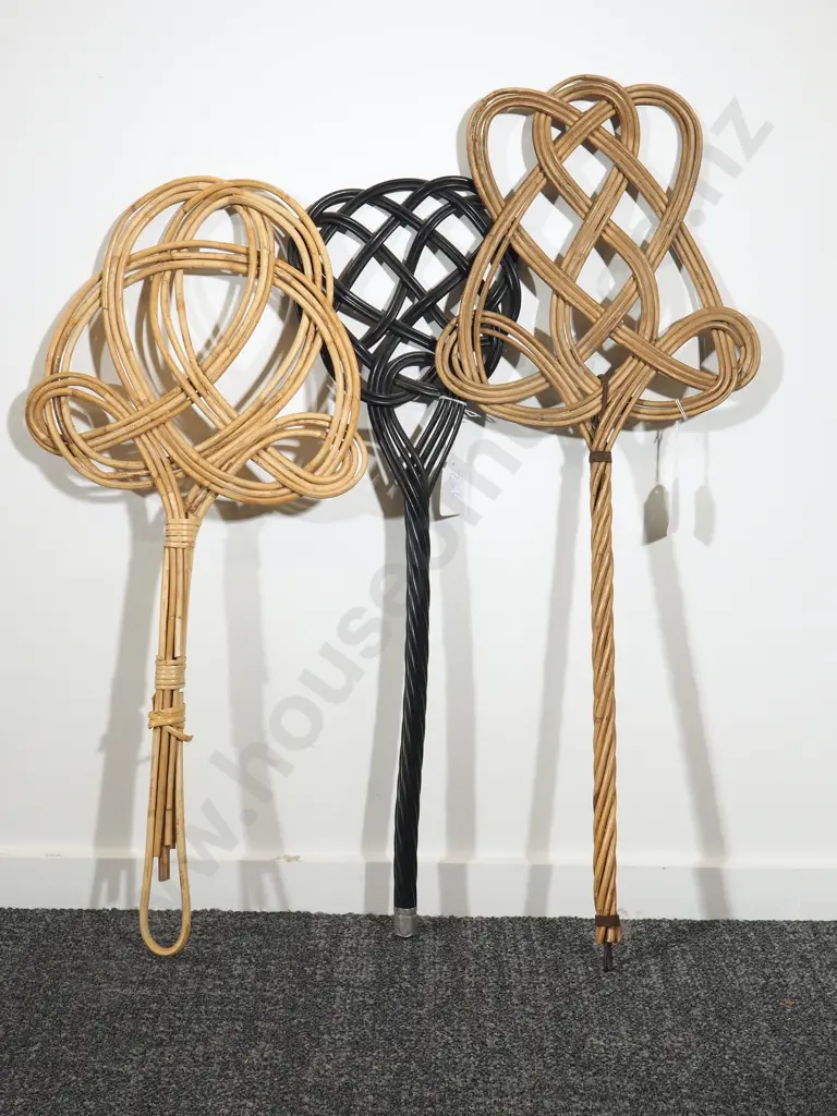 Three Cane Vintage Rug Beaters Image 1++