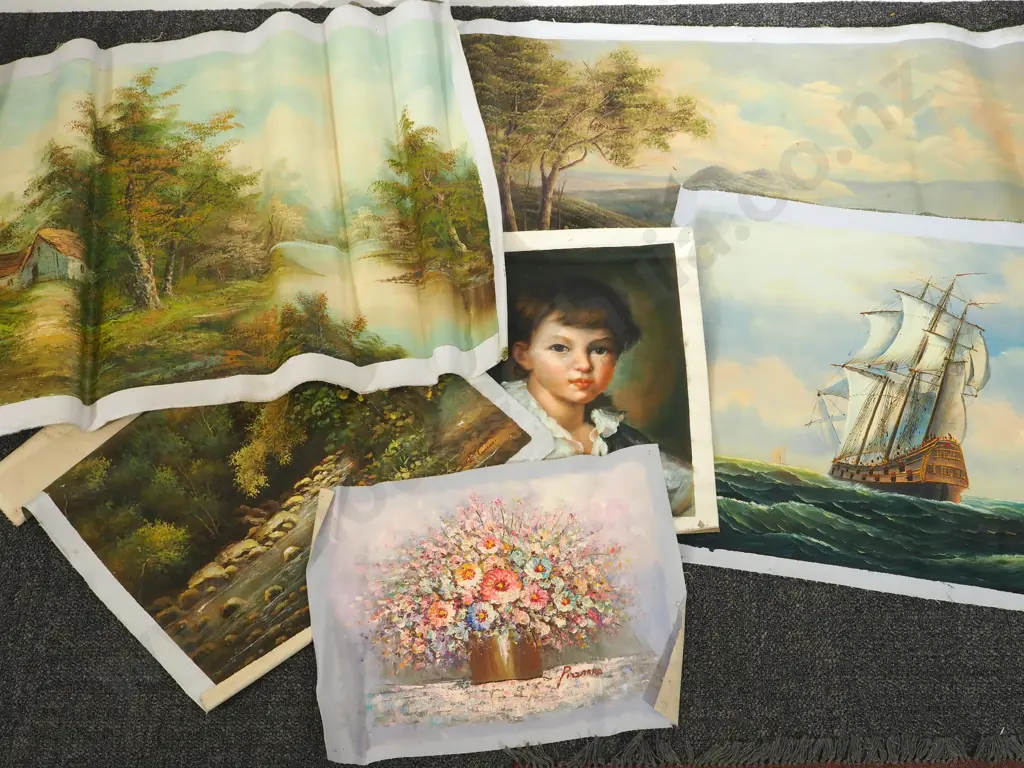 Assorted lot of Oil Paintings Image 1++
