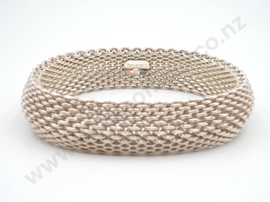 Sterling Silver Tiffany & Co. Mesh Bracelet Image 1++