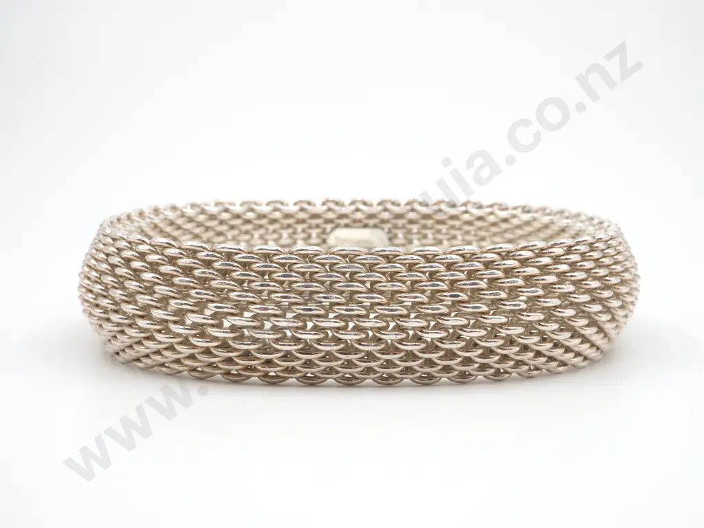 Sterling Silver Tiffany & Co. Mesh Bracelet Image 1++