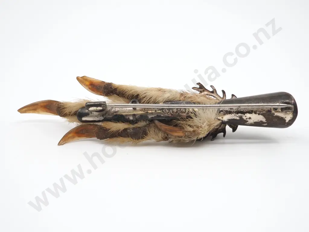 Sterling Silver Scottish Grouse Claw Brooch, Hallmarked Image 1++