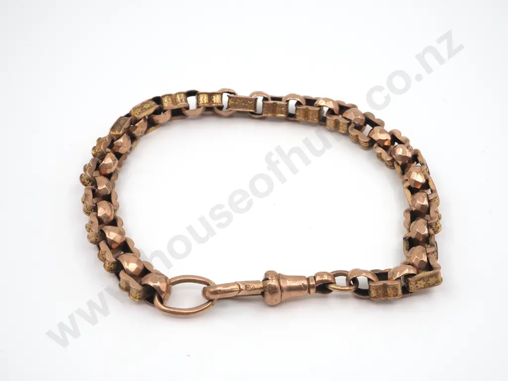 9ct Gold Antique Fancy Link Bracelet Image 1++