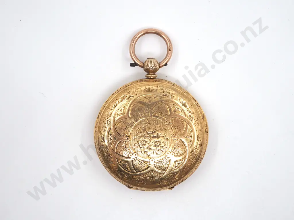 18ct Gold Pocket Watch Image 1++