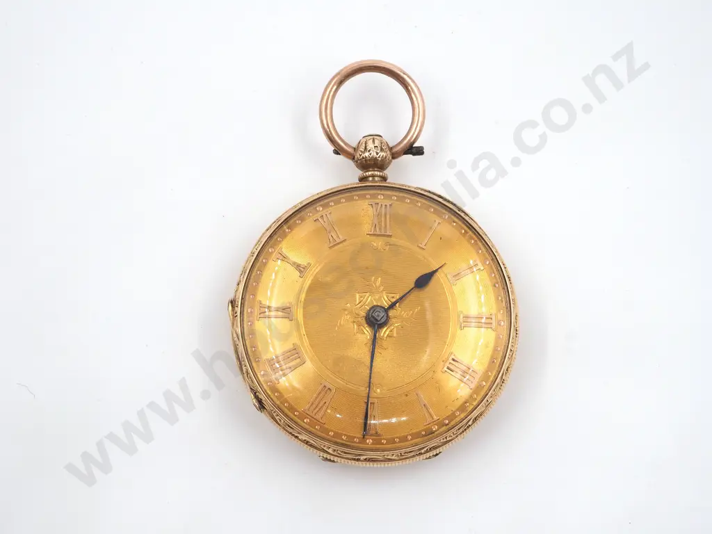 18ct Gold Pocket Watch Image 1++