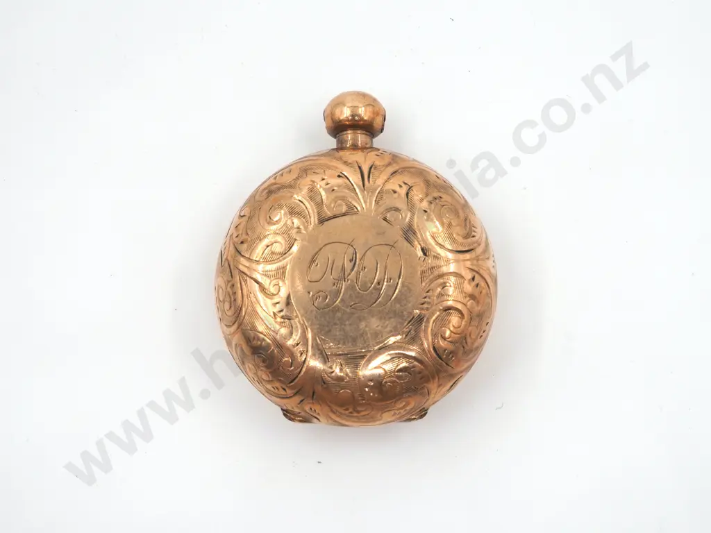 Ornate Rolled Gold Sovereign Case A/F Image 1++