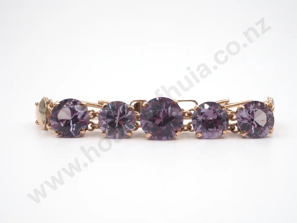 9ct Gold Mystic Topaz Gem Bracelet Image 1++