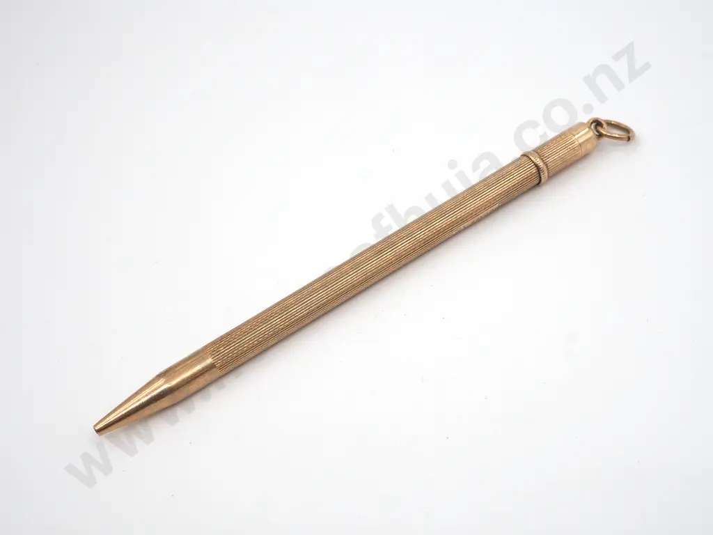 9ct Gold Vintage English Pencil, Hallmarked Image 1++