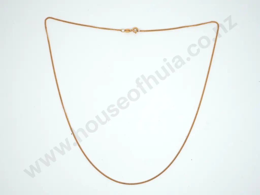18ct Gold Curb Link Chain Image 1++