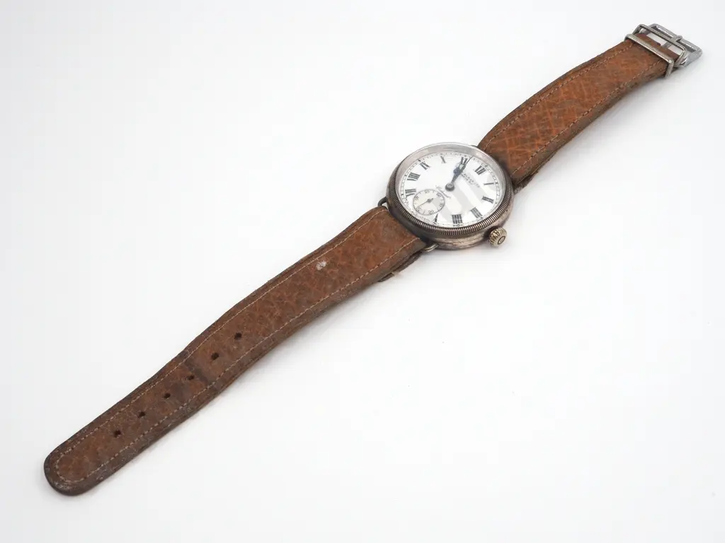 Sterling Silver John Elkan Ltd London Wrist Watch; Colonial Image 1++