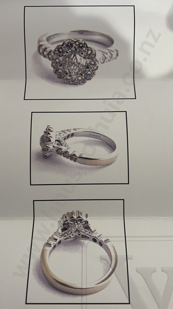 18ct White Gold Diamond Cluster Ring 1ct Crown of Light Diamond, valuation Image 1++