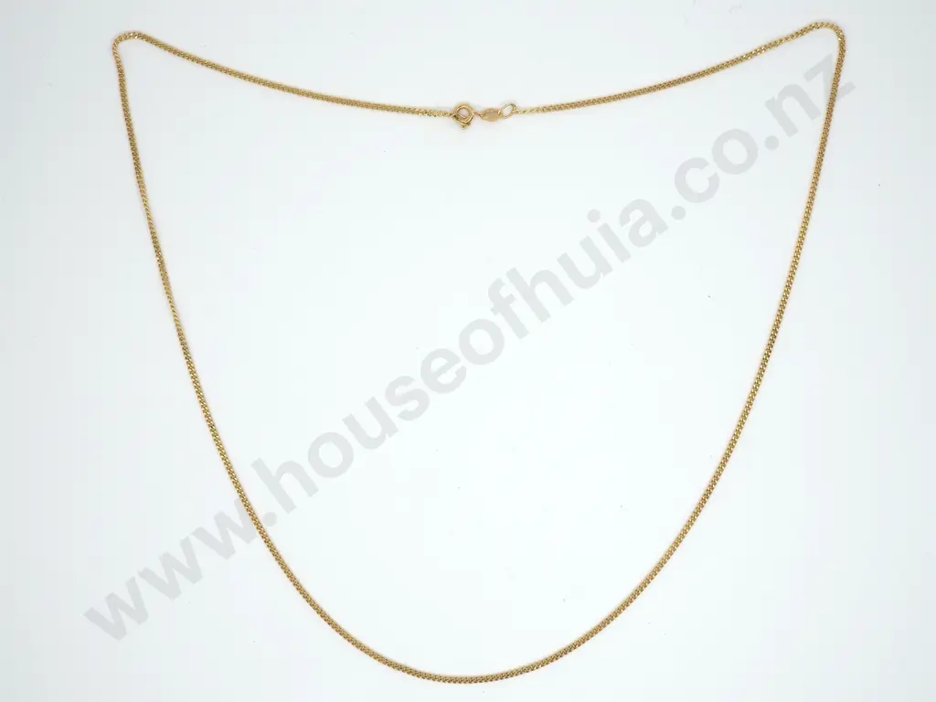 9ct Gold Fine Curb Link Chain Image 1++