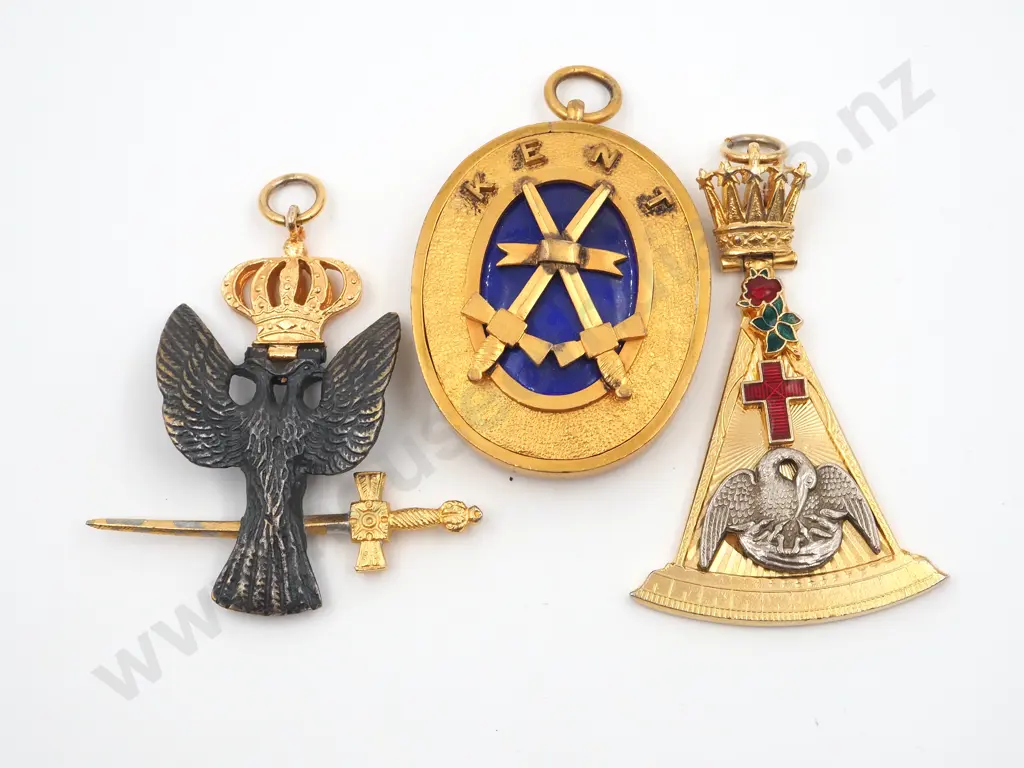 Three Masonic Medals  Image 1++
