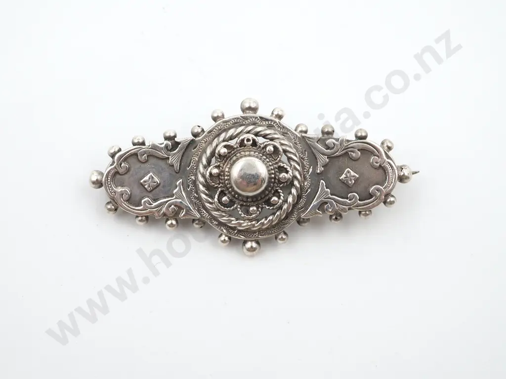 Sterling Silver Victorian Brooch Image 1++