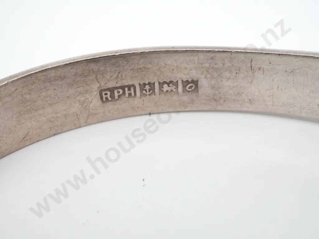 Sterling Silver Hinged Bangle  Image 1++