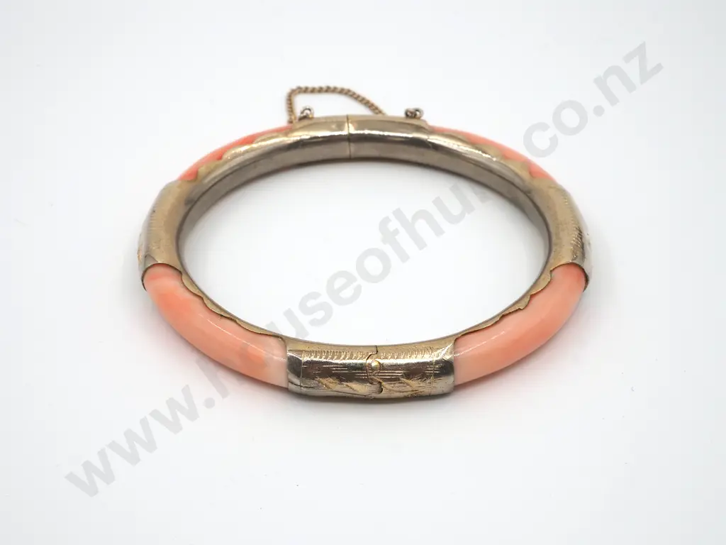 Stylish Segmented Coral Bangle Image 1++