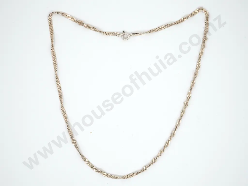 Sterling Silver Twist Link Fancy Chain Image 1++