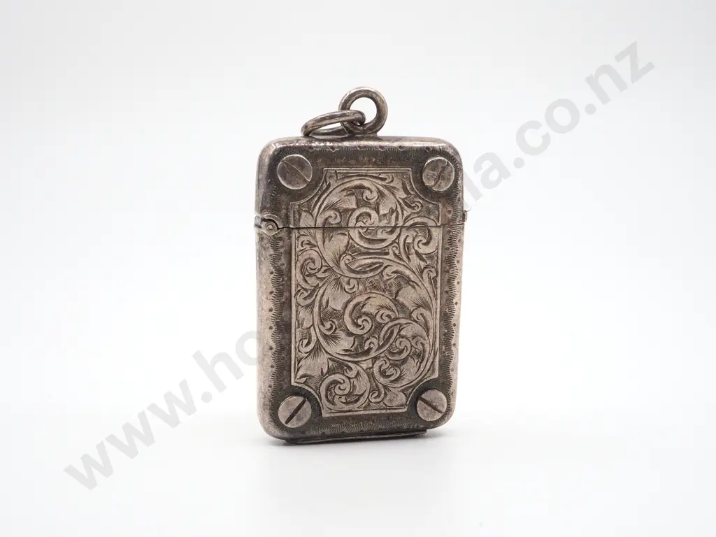 Sterling Silver Vesta Case Birm. 1884 Image 1++