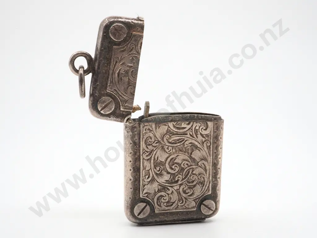 Sterling Silver Vesta Case Birm. 1884 Image 1++