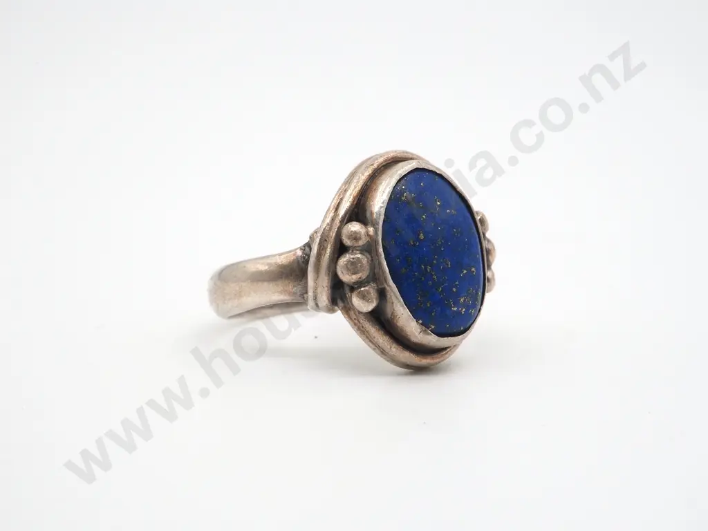 Sterling Silver Lapis Lazuli Ring Image 1++