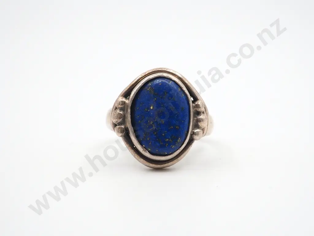 Sterling Silver Lapis Lazuli Ring Image 1++