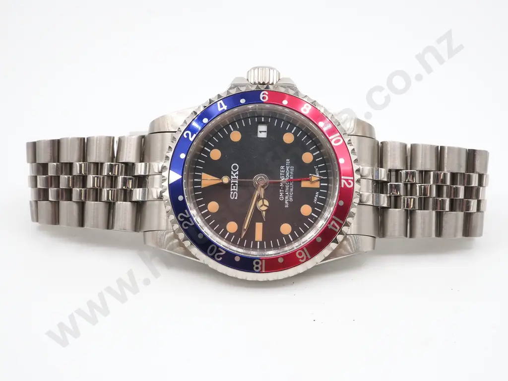 Seiko Homage Watch - Neo-Vintage Rolex GMT Master Pepsi (New) Image 1++