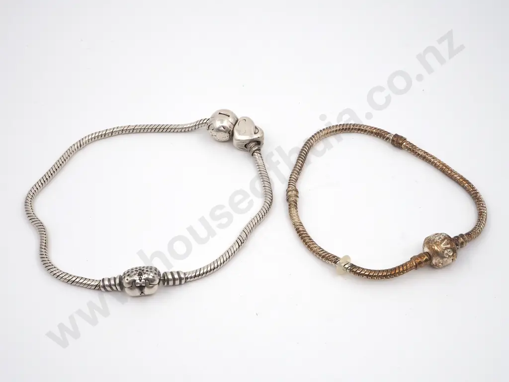 Two Pandora Bracelets & Two Charms Image 1++