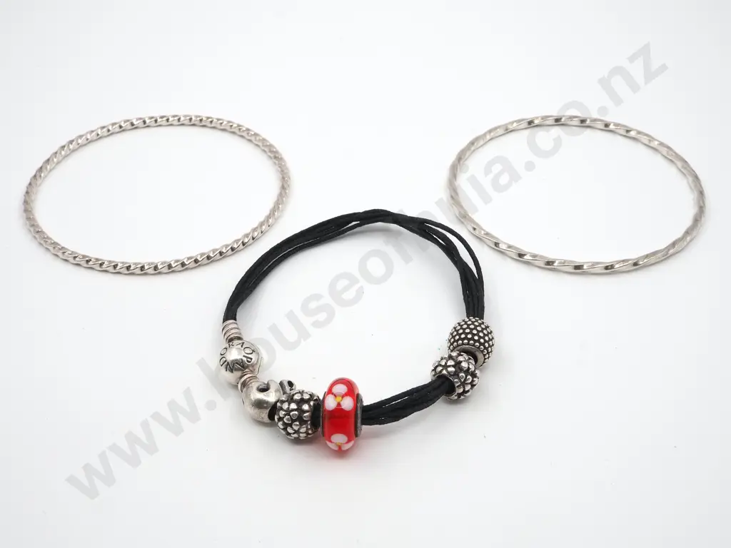 Three Bracelets Incl. Sterling Silver Pandora Image 1++