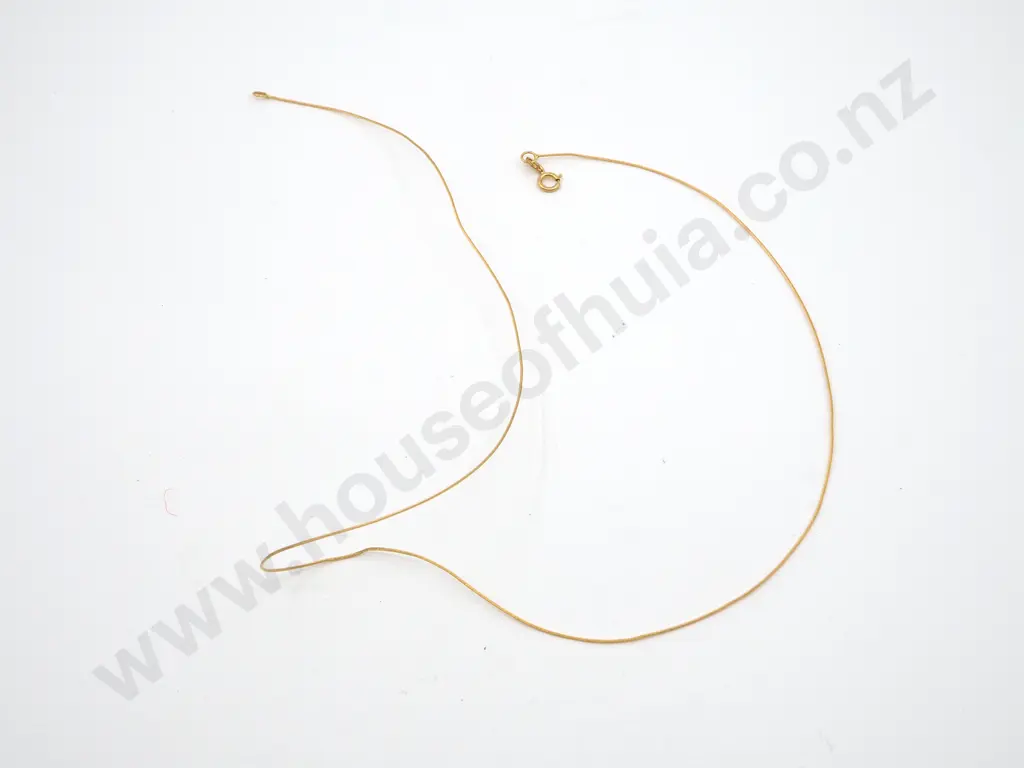 18ct Gold Fine Wire Necklace A/F Image 1++