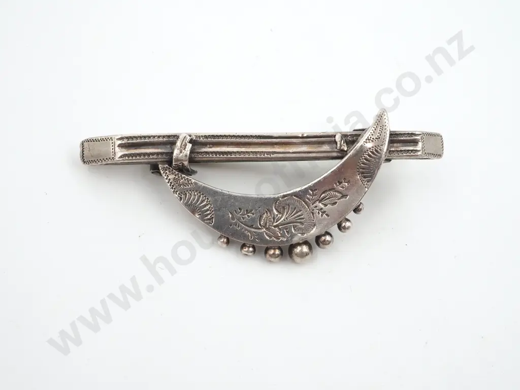 Sterlings Silver Victorian Brooch Image 1++