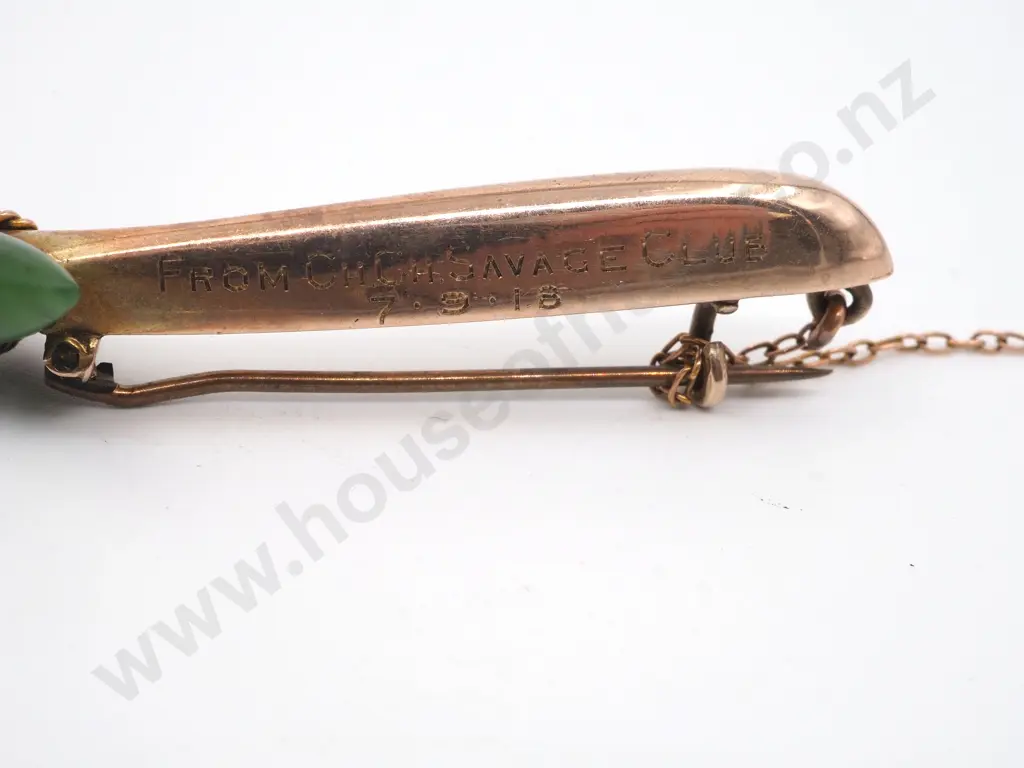 9ct Gold CHCH Savage Club Pin, Circa 1918 Image 1++
