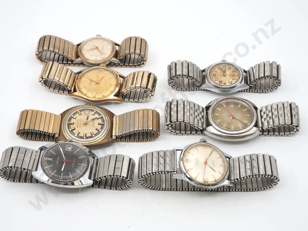 Lot of Seven Vintage Flexi Strap Watches Image 1++
