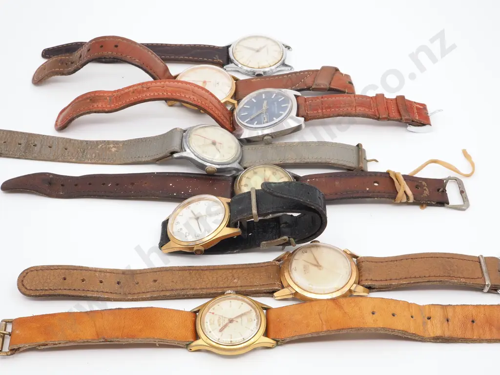 Lot of 7 Men's Mechanical Watches Image 1++