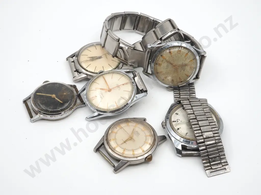 Lot of Six Men's Mechanical Watches Image 1++