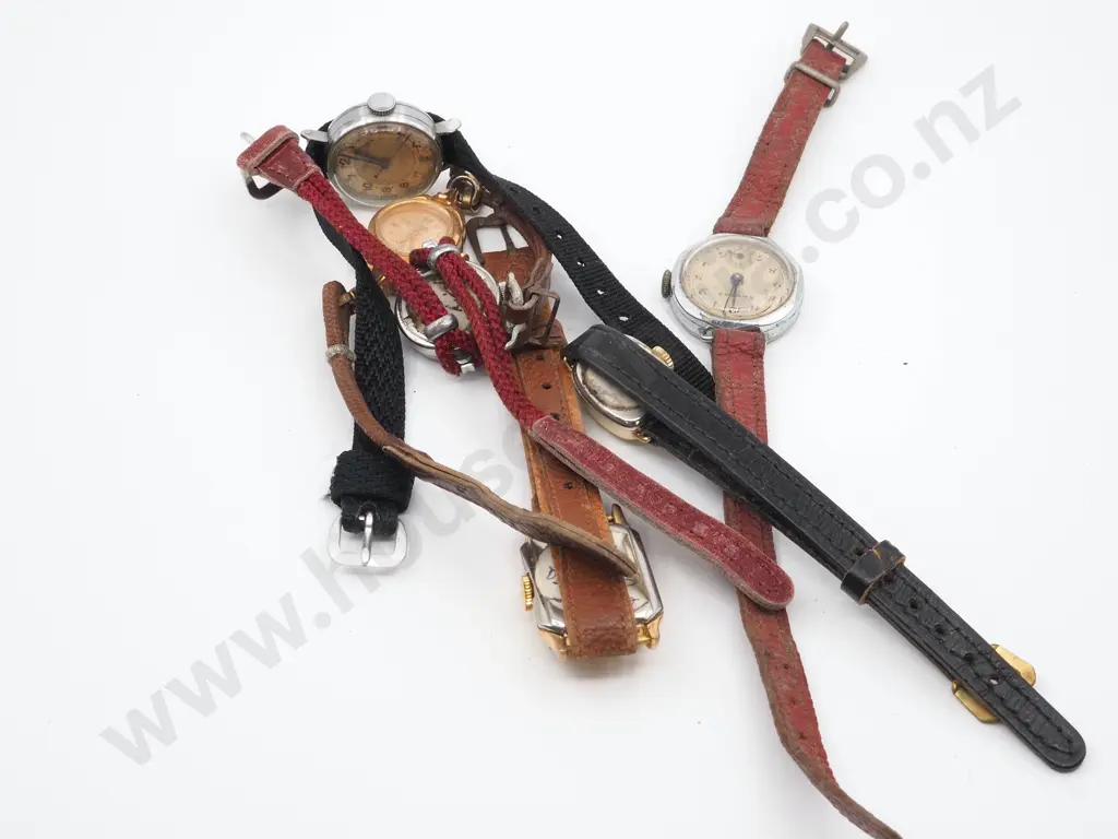 Lot of Ladies Leather Strapped Wrist Watches Image 1++