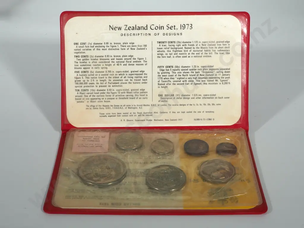 23 X 1973 New Zealand UNC Sets Image 1++