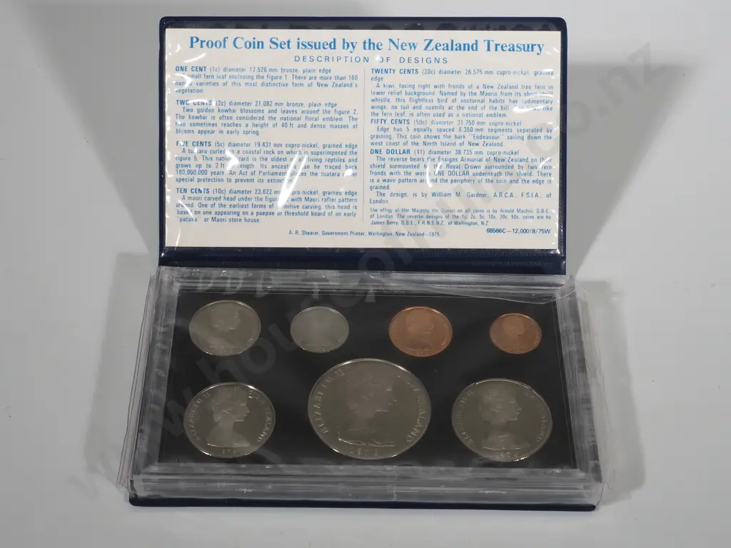 20 New Zealand Wallet Type Proof Sets: Total CV $555 NZD Image 1++