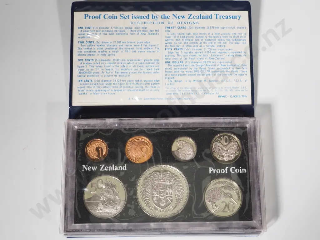 20 New Zealand Wallet Type Proof Sets: Total CV $555 Image 1++