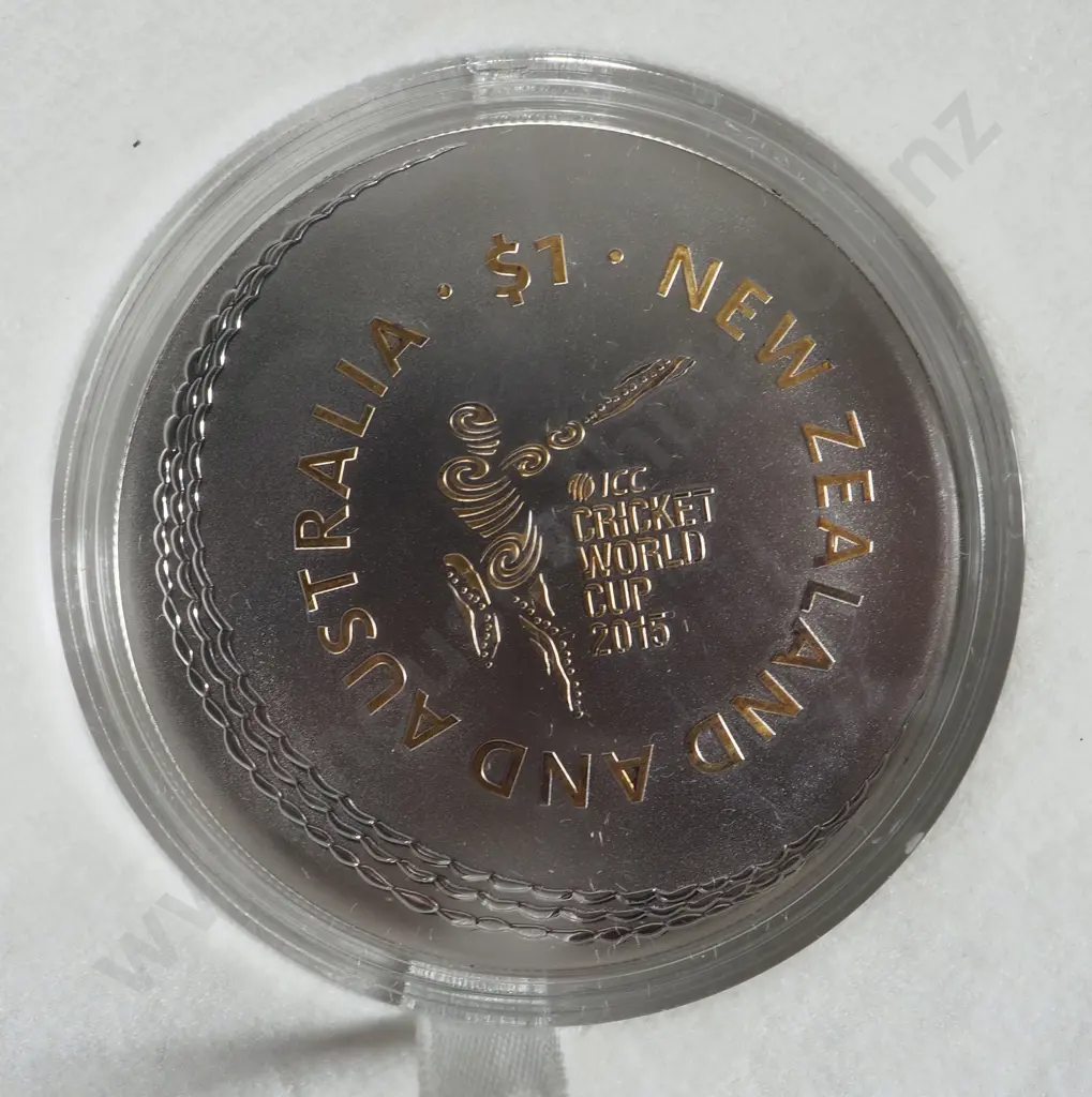 Three New Zealand Proof Silver Dollars:  2011 Webb Ellis Cup & 2015 II Cricket & 2017 Lions Tour:  Total CV $505 NZD Image 1++