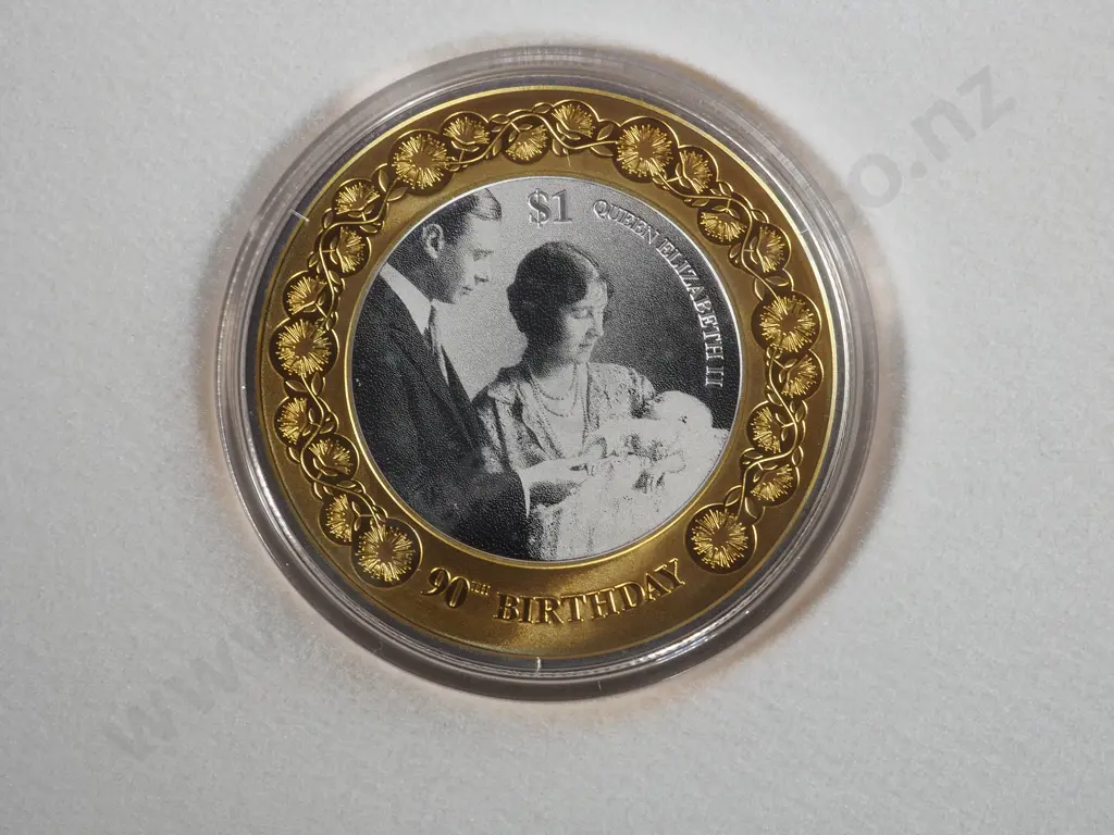 Two New Zealand Silver Proof Dollars: 2016 QEII 90th Birthday & 2017 Platinum Wedding :Total CV $295 NZD Image 1++