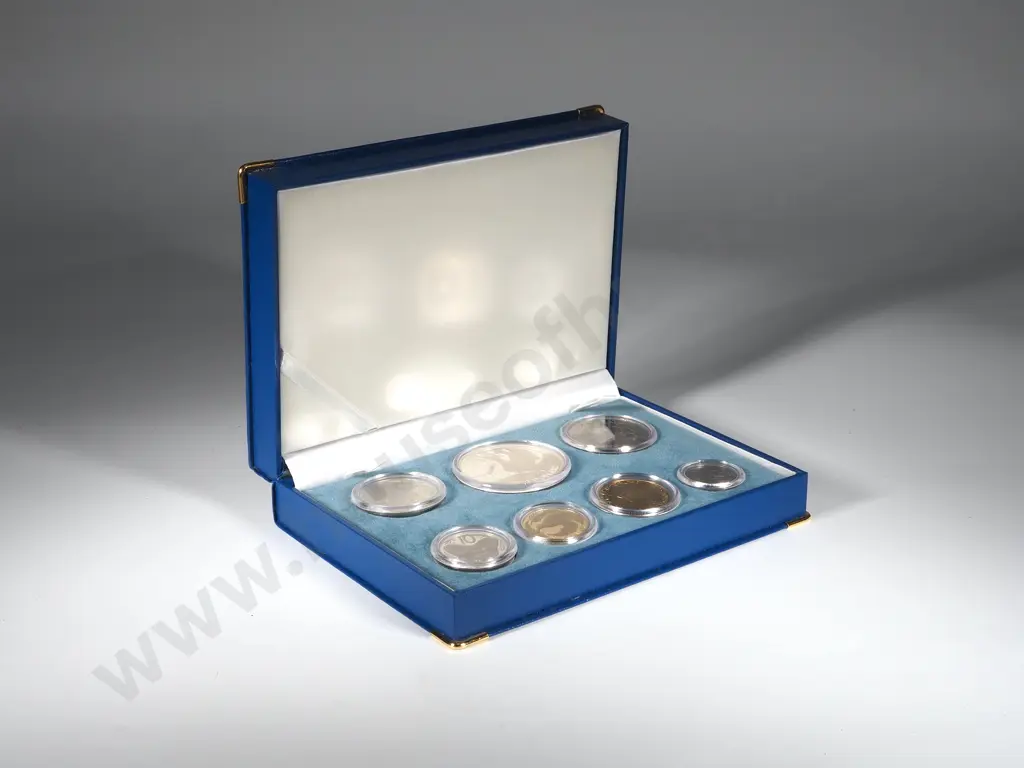 New Zealand 1998 Proof Set w Sterling Silver Coins Image 1++